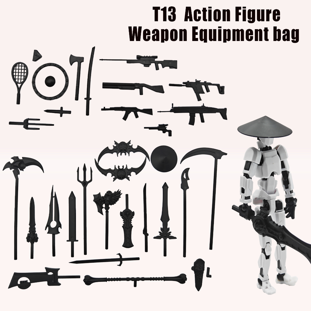 อุปกรณ์เสริมกระเป๋า 3D พิมพ์ Dummy Lucky 13 Action Figure,ของขวัญ DIY,การบีบอัดสิ่งประดิษฐ์สามารถย้ายหุ่นมือแผ่นประกบของเล่นเด็กผู้ชาย