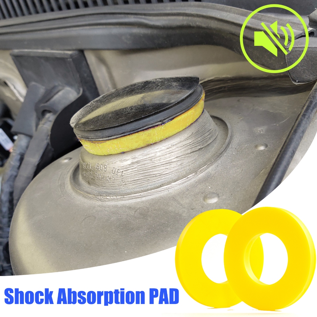 2pcs รถฝากระโปรงหน้า Strut ยางด้านบน - Mount Tower Gaps ยางช่วงล่าง - Shock-Absorbing Pad Bushing Protector - Damping บัฟเฟอร์เบาะ Auto Universal เครื่องซักผ้า