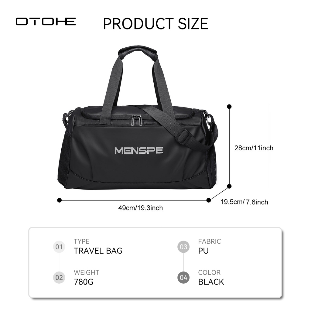 OTOHE กระเป๋าเดินทางกระเป๋าเดินทางกระเป๋าฟิตเนสกีฬากลางแจ้ง Unisex กระเป๋าสลิงกระเป๋ายิมกระเป๋าเดินทางแฟชั่น