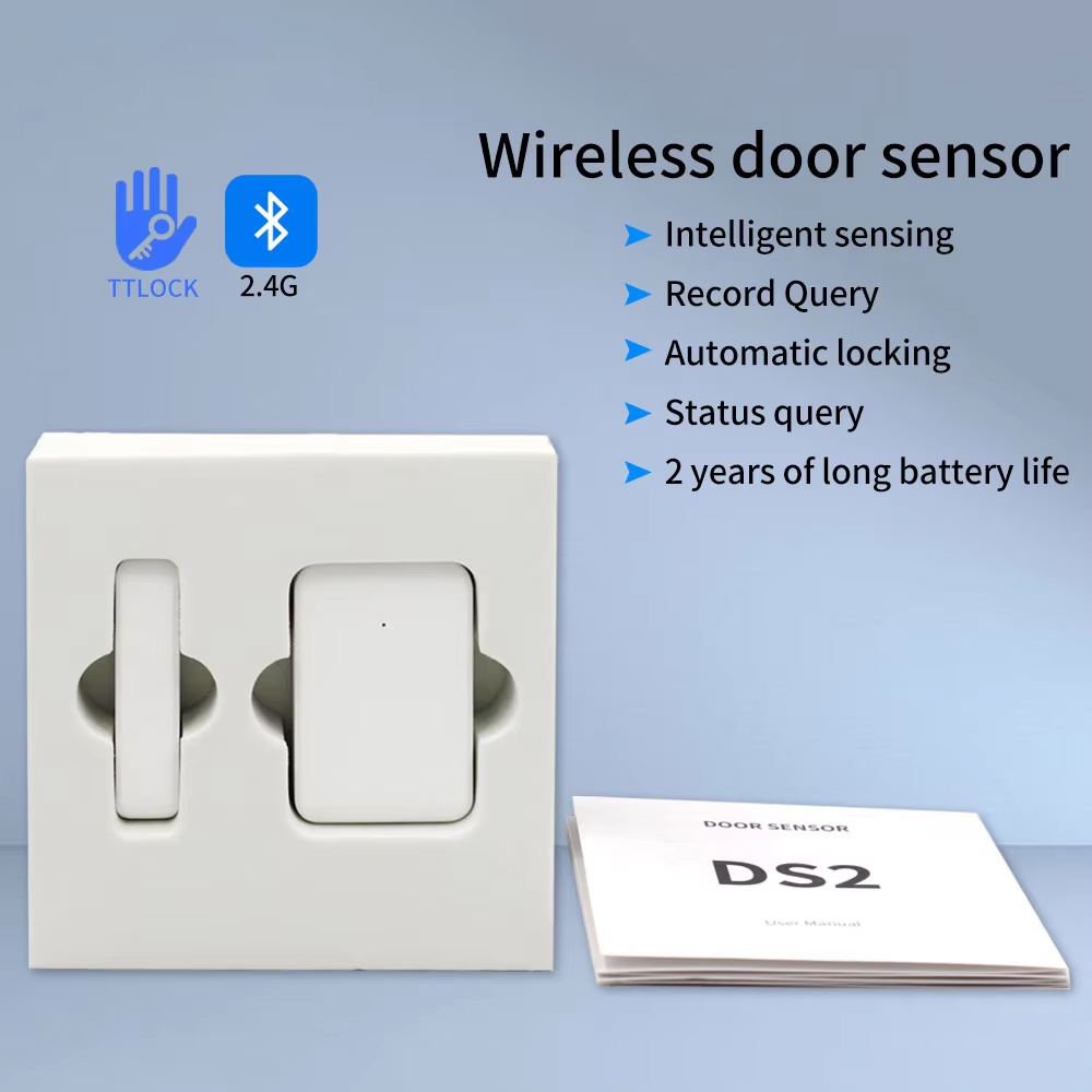 Ttlock สมาร์ทล็อคเซ็นเซอร์ประตูที่รองรับ 2.4GHz เซ็นเซอร์ตรวจจับสถานะสัมผัสประตูทํางานร่วมกับ TTLOCK สมาร์ทล็อคการควบคุมการเข้าถึง