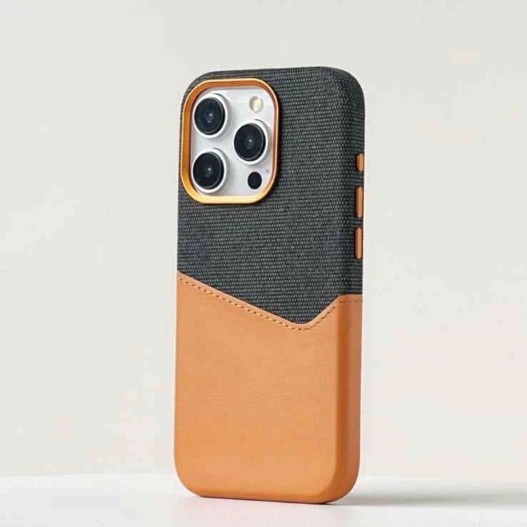 เคสโทรศัพท์แม่เหล็กหนังคุณภาพสูงสำหรับ iPhone 16 Pro Max 15 14 13 12 Pro Max Plus เย็บสีตัดกัน ป้องกันการตกหล่น