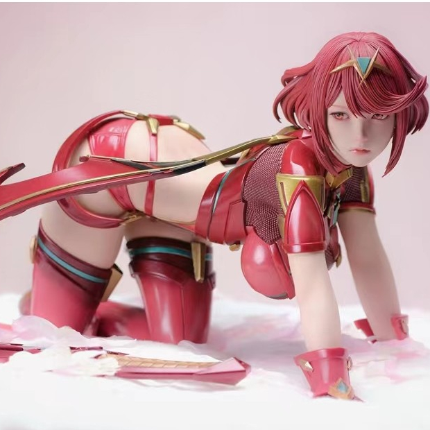 1/4 Xenoblade Chronicles 2 Pyra Homura อะนิเมะสาว PVC Action Figure 15 ซม.