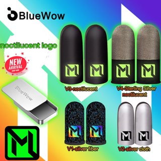 Bluewow Noctilucent ปลอกสวมนิ้วสําหรับเล่นเกมสําหรับเกมมือถื…