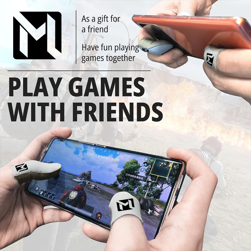 Bluewow Noctilucent ปลอกสวมนิ้วสําหรับเล่นเกมสําหรับเกมมือถือ PUBG ถุงมือนิ้วบางเฉียบและทนทานสําหรับเล่นเกม