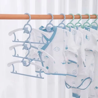 50PCS ไม้แขวนเสื้อ สำหรับเด็ก เซ็ท ไม้แขวนเสื้อผ้า ไม้แขวนผ้า คละสี ลื่นปรับความกว้างได้วางซ้อนกันได