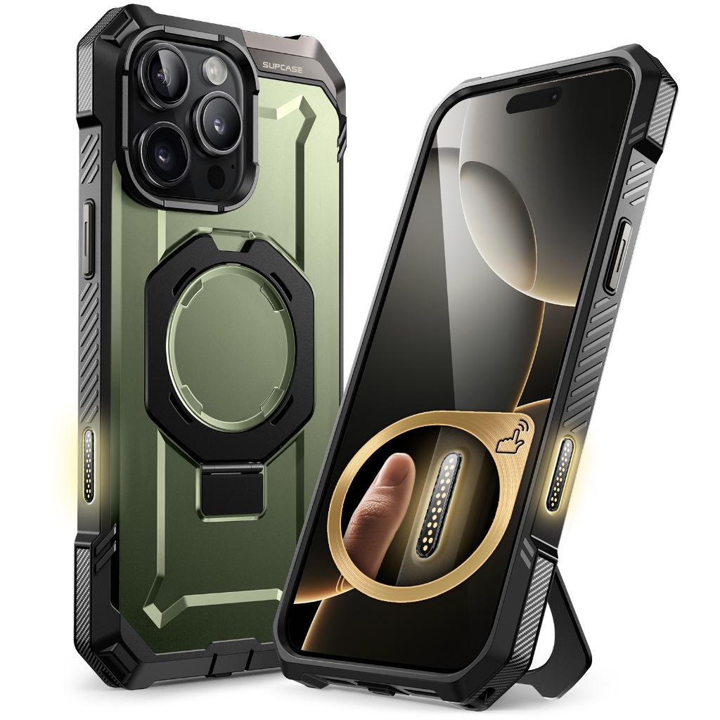 Supcase Unicorn Beetle Grip สําหรับ iPhone 16 Pro กรณีกล้องควบคุม Capture ปุ่มใช้งานร่วมกับ MagSafe Heavy Duty ขาตั้งแม่เหล็กที่ทนทานเคสโทรศัพท์สําหรับ iPhone 16 Pro 6.3 2024