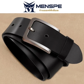 Menspe เข็มขัดผู้ชาย Smooth Second-layer Cowhide เข็มขัดแฟชั่น Retro เข็มขัดปรับ