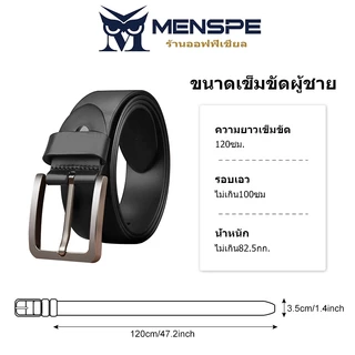Menspe เข็มขัดผู้ชาย Smooth Second-layer Cowhide เข็มขัดแฟชั่น Retro เข็มขัดปรับ