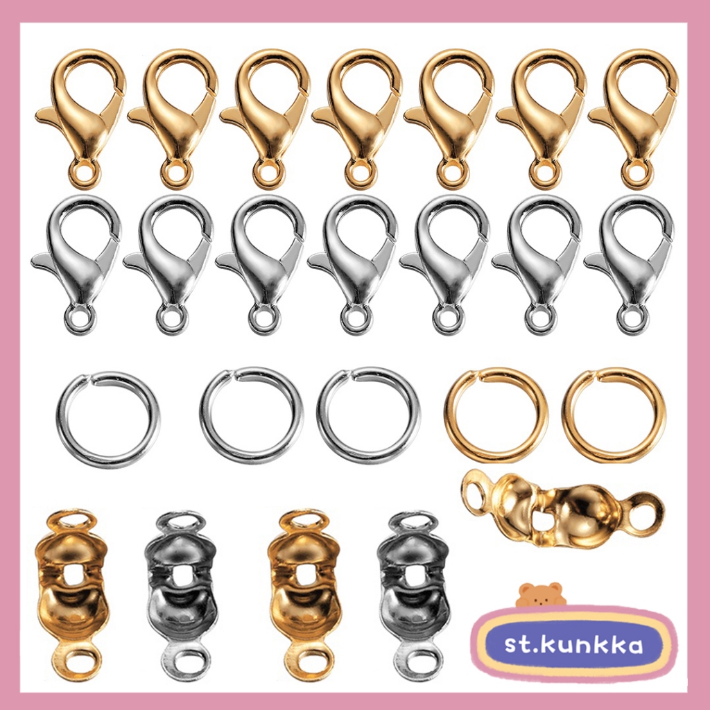 St.kunkka 80 ชิ้นทําด้วยมือ diy ผลิตสร้อยคอ/สร้อยข้อมือ/กระเป๋าถือชุดอุปกรณ์เสริม