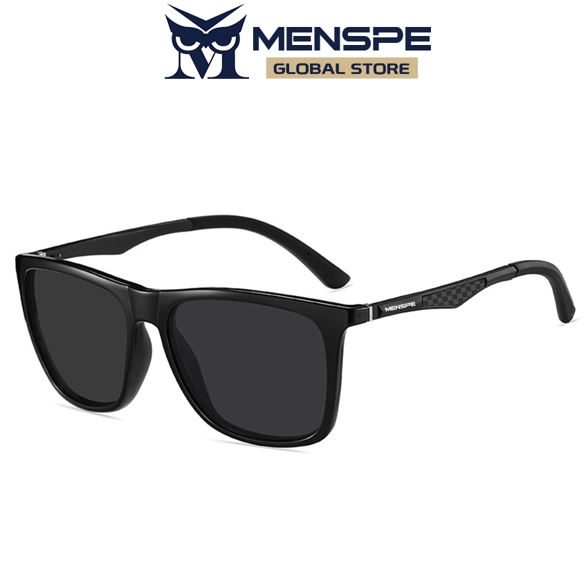 Menspe แว่นกันแดด UV400 โพลาไรซ์ ขาไฟเบอร์โลหะผสม ทรงสี่เหลี่ยม ป้องกันแสงสะท้อน สําหรับกีฬากลางแจ้ง ขับรถ