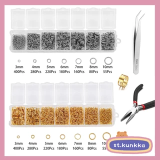 ตะขอเกลียว ชุดเครื่องมือทําเครื่องประดับ ชุดกล่องตะขอ ต่างหู DIY