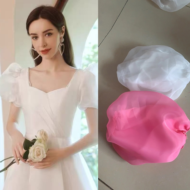 สีชมพูหนึ่งคู่ที่ถอดออกได้แขนเจ้าสาวแต่งงานบอลชุดอุปกรณ์เสริมปกแขนปิดสีขาวสีดํา