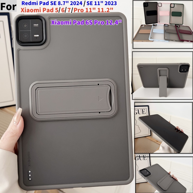สําหรับ Xiaomi Redmi Pad SE 8.7 2024 SE 11 นิ้ว 2023 Xiaomi สําหรับ Pad 7 / 7Pro 11.2 นิ้ว Mi Pad 6S Pro 12.4 Mipad6 Mi Pad 5 11 นิ้ว Funda ฝาครอบ Matte Case
