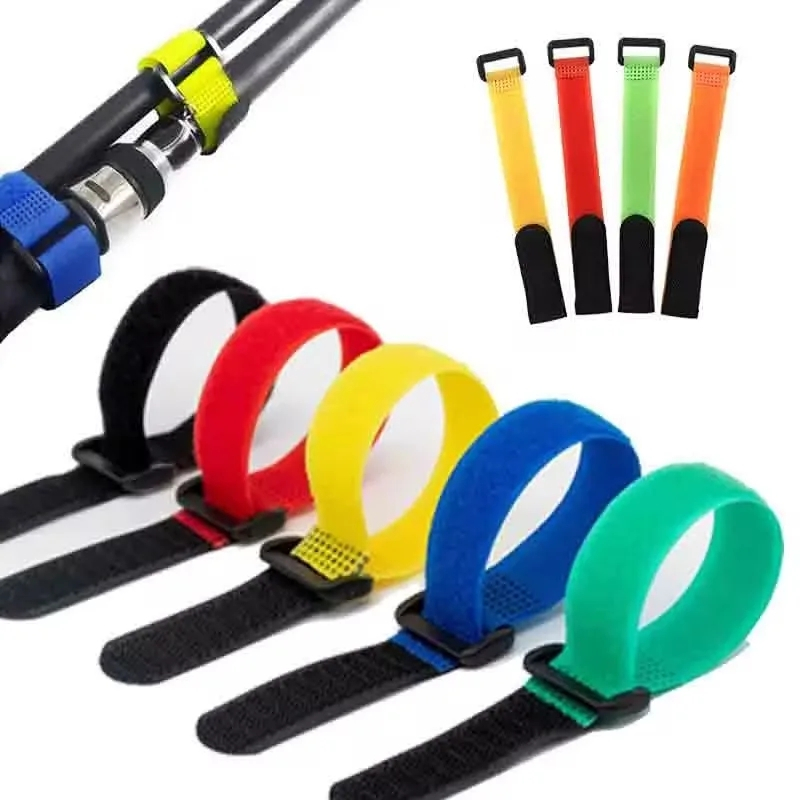 10 ชิ้น Releasable Cable Organizer Ties เมาส์หูฟังการจัดการสายไฟไนลอนสายผูกReusable Loop HoopเทปสายรัดTie