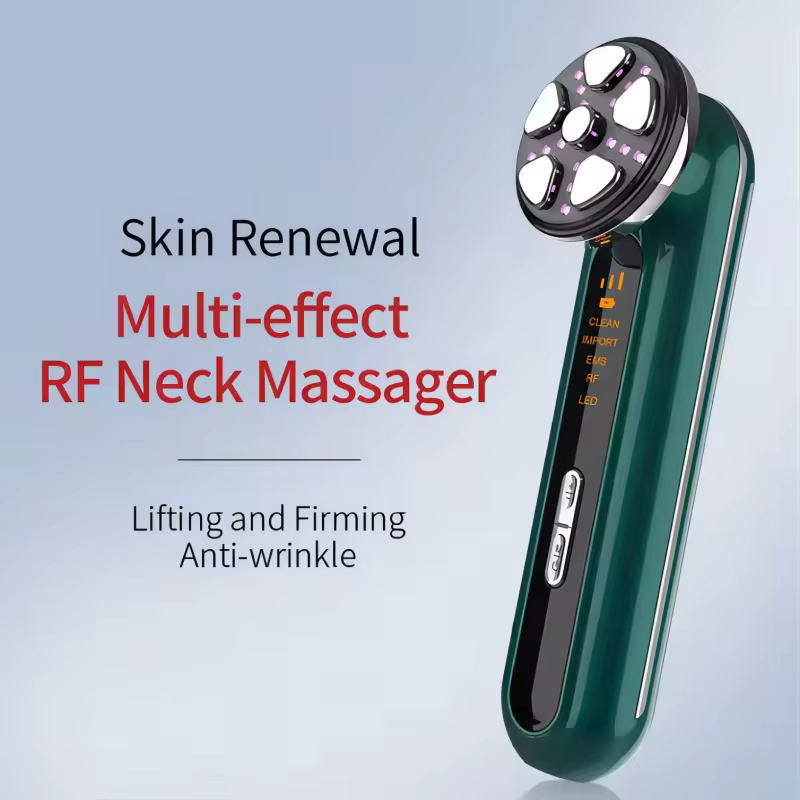 Microcurrent อุปกรณ์ใบหน้าเครื่องยกกระชับใบหน้าคอผิวกระชับนวด LED Light Therapy การสั่นสะเทือนฟื้นฟูเครื่องมือความงาม