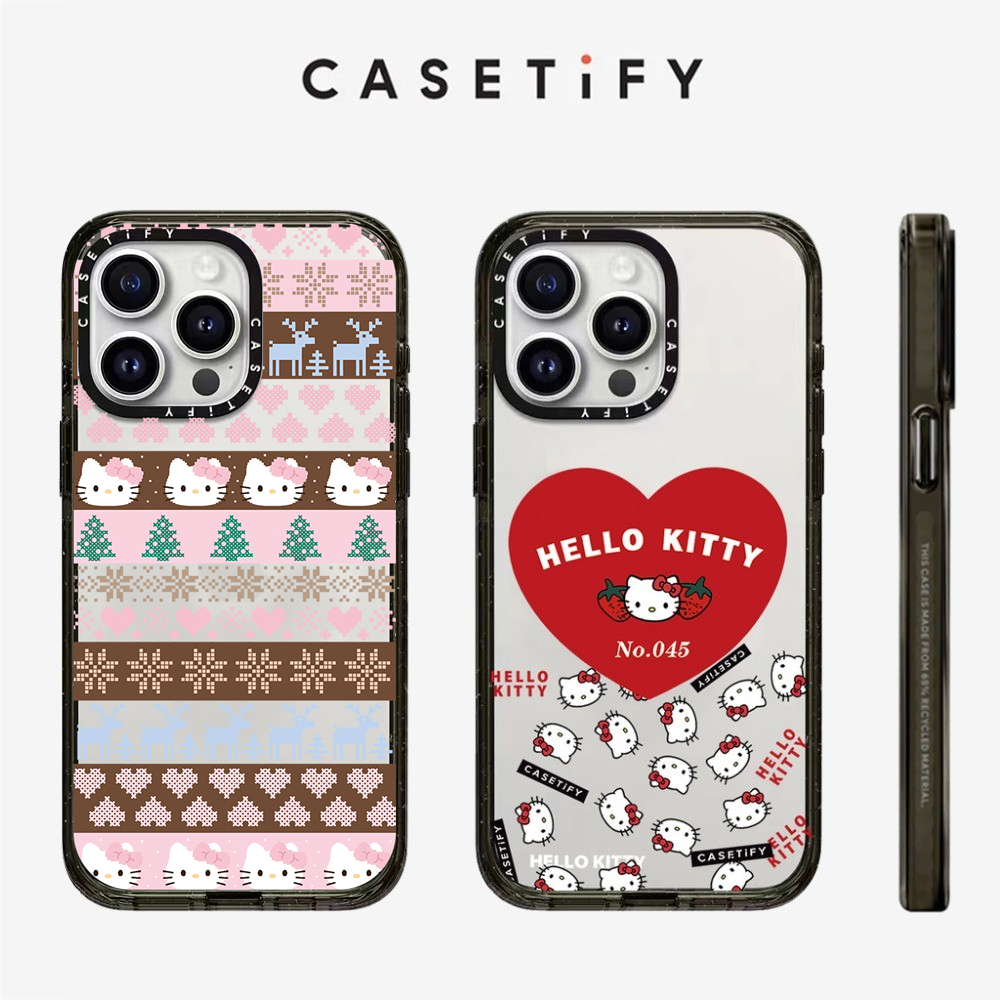 กราฟฟิตีน่ารัก Hello Kitty อะคริลิค Anti fall เคสโทรศัพท์สําหรับ IPhone 16 ProMax 16Pro 15 ProMax 15 16 14 13 12 11 Pro Max กรณีแพคเกจเต็มรูปแบบดูดซับแรงกระแทก frosted hard ฝาหลัง