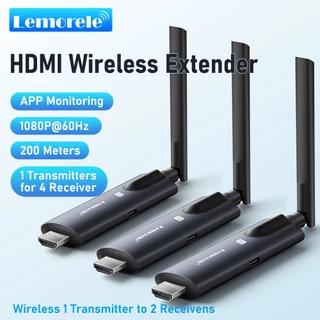 Lemorele R1010 HDMI Wireless Transmitter and receiver Video Expander 1080P 60HZ อุปกรณ์แชร์หน้าจอไร้สาย