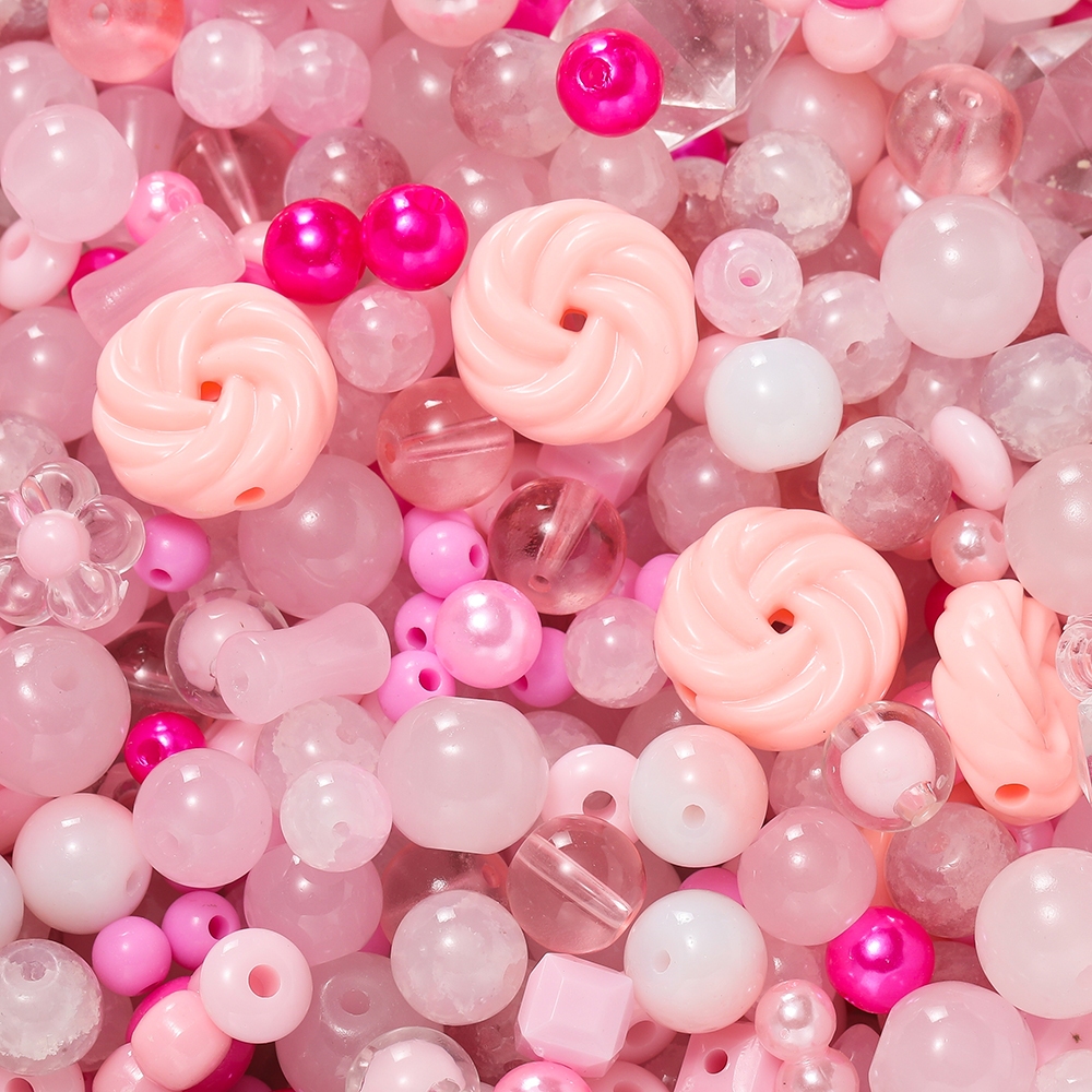 St. kunkka 20-50g แก้วโลหะผสมสไตล์ผสมจี้ลูกปัดจี้อะคริลิคหลายสี DIY เครื่องประดับทําสร้อยคอสร้อยข้อมือ