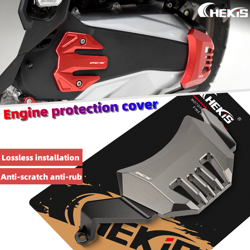 Chekis สําหรับ HONDA PCX 125 160 PCX160 PCX125 2021-2025 2025 ดัดแปลงฝาครอบป้องกันเครื่องยนต์ anti-scratch shield อลูมิเนียมอุปกรณ์ตกแต่ง