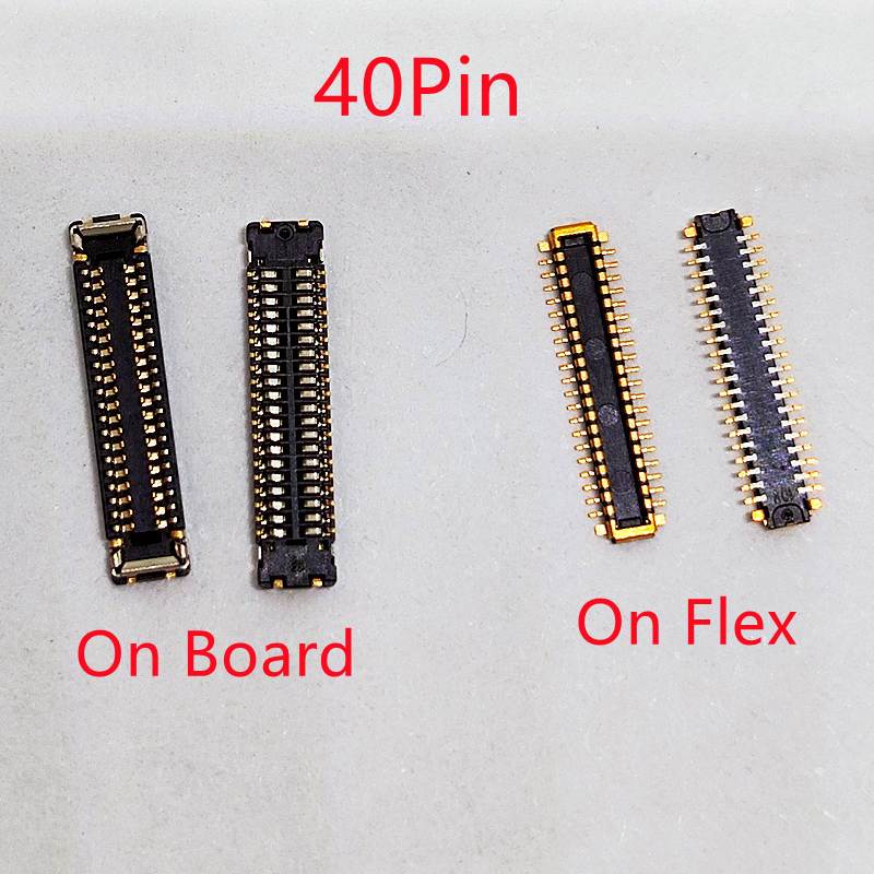 5-20 ชิ้นจอแสดงผล LCD Flex FPC Connector 40pin สําหรับ OPPO A15/A15S/REALME C11/C12/C15/NARZA 20/NARZO 30 ปลั๊กบนบอร์ดอะไหล่ทดแทน