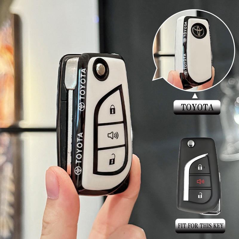เคสกุญแจรถโตโยต้า Toyota revo ฝาครอบกุญแจ Toyota กุญแจพับสําหรับ Toyota Altis/revo - รูปที่ 2