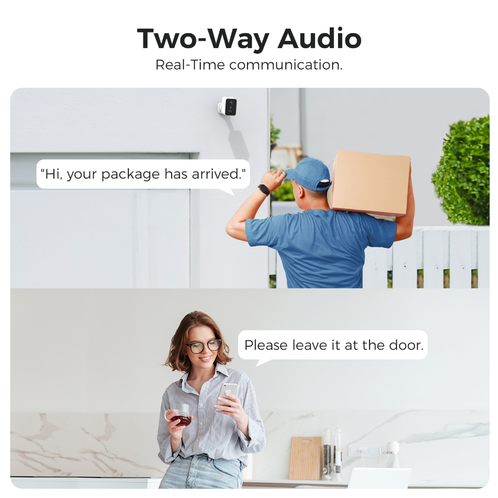 Lndu CL01 4K แบตเตอรี่กล้องวงจรปิดไร้สายกล้องกลางแจ้ง Full Color Night Vision Home Security กล้องอินฟราเรด Night Vision APP ควบคุม