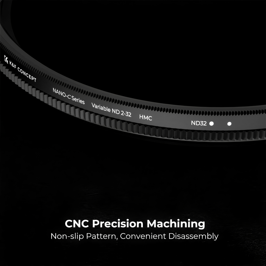 K&f Concept Nano-C ND2-ND32 (1-5 Stops) ฟิลเตอร์ ND ตัวแปรเคลือบ 18 ชั้น (37mm-82mm)