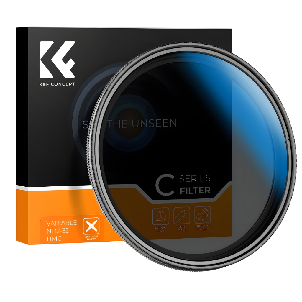 K&f Concept Nano-C ND2-ND32 (1-5 Stops) ฟิลเตอร์ ND ตัวแปรเคลือบ 18 ชั้น (37mm-82mm)