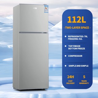 TOMLER refrigerator household double small fridge freezer double door refrigerator