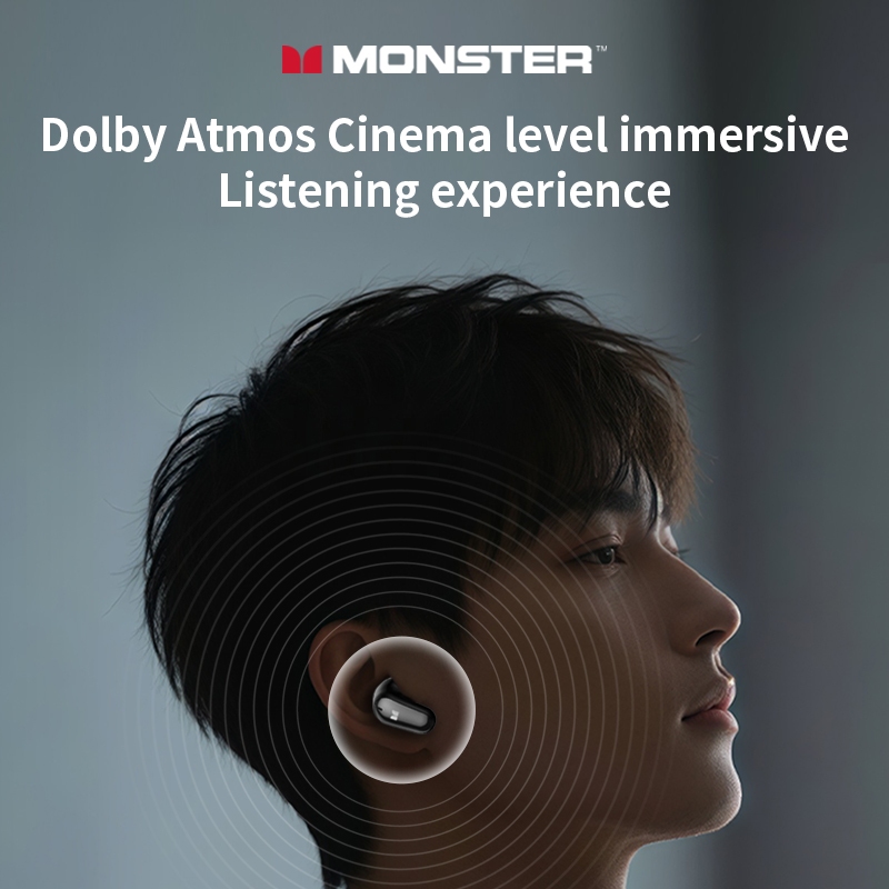 Monster MQT52 หูฟังไร้สายบลูทูธ Bluetooth 5.4 HD Calls คุณภาพเสียงไฮไฟการ ลดเสียงรบกวน หูฟัง สําหรับ เกม - ภาพย่อย 2