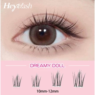 【พร้อมส่ง】HeyeLash Dreamy Doll ขนตาปลอมแบบช่อ มีกาวในตัว ขนตาปลอมทรงธรรมชาติ