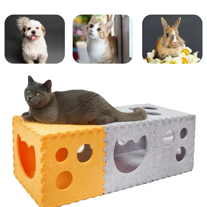 บ้านแมว 2 ชั้น พร้อมที่ลับเล็บชีส thumbnail 3