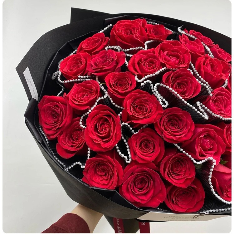 [bigdeals365] ใหม่ ช่อดอกไม้ ผ้าตาข่าย ลูกไม้ 28 ซม. X1 ม. สําหรับห่อของขวัญ