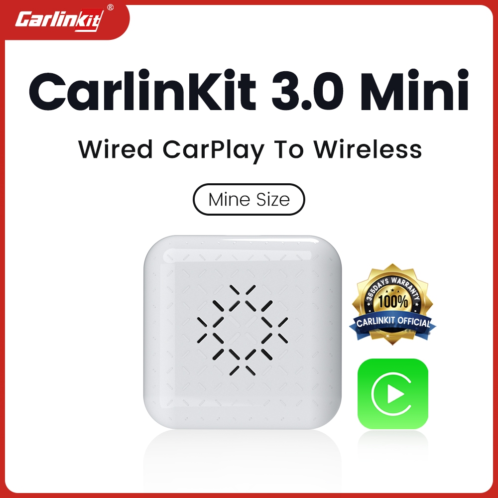 2024 CarlinKit Mini2 กล่อง CarPlay ไร้สายแบบพกพาขนาดเล็กแปลง Apple CarPlay แบบมีสายเป็น CarPlay ไร้ส