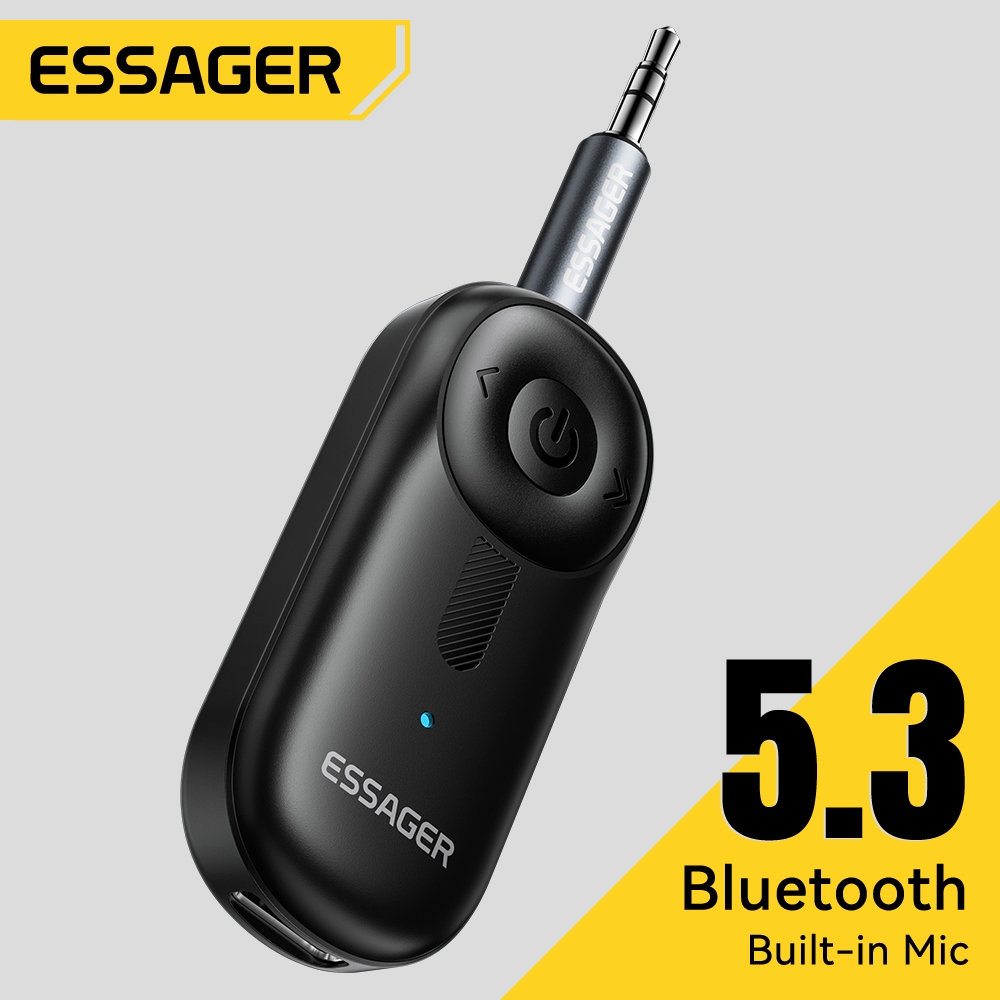 อะแดปเตอร์บลูทูธ Essager 5.3 ไมโครโฟนในตัวคุณภาพไฮไฟเสียงที่ชัดเจน