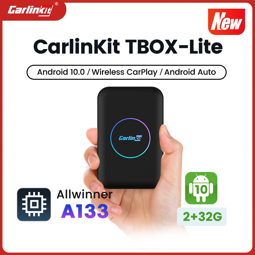 CarlinKit 2G+32G Android 10 CarPlay Ai Box Tbox Lite ไร้สาย AA CarPlay Youtube Netflix Disney Withou