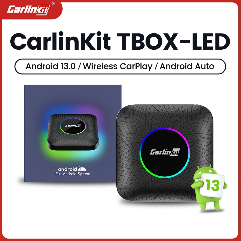 CarlinKit Android 13.0 CarPlay Ai Box QCM6225 8-Core Wireless CarPlay Android Auto Netflix