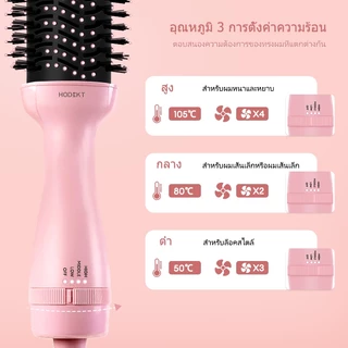 HODEKT เครื่องเป่าผมแปรงลมร้อนมัลติฟังก์ชั่นอเนกประสงค์ 2 in 1