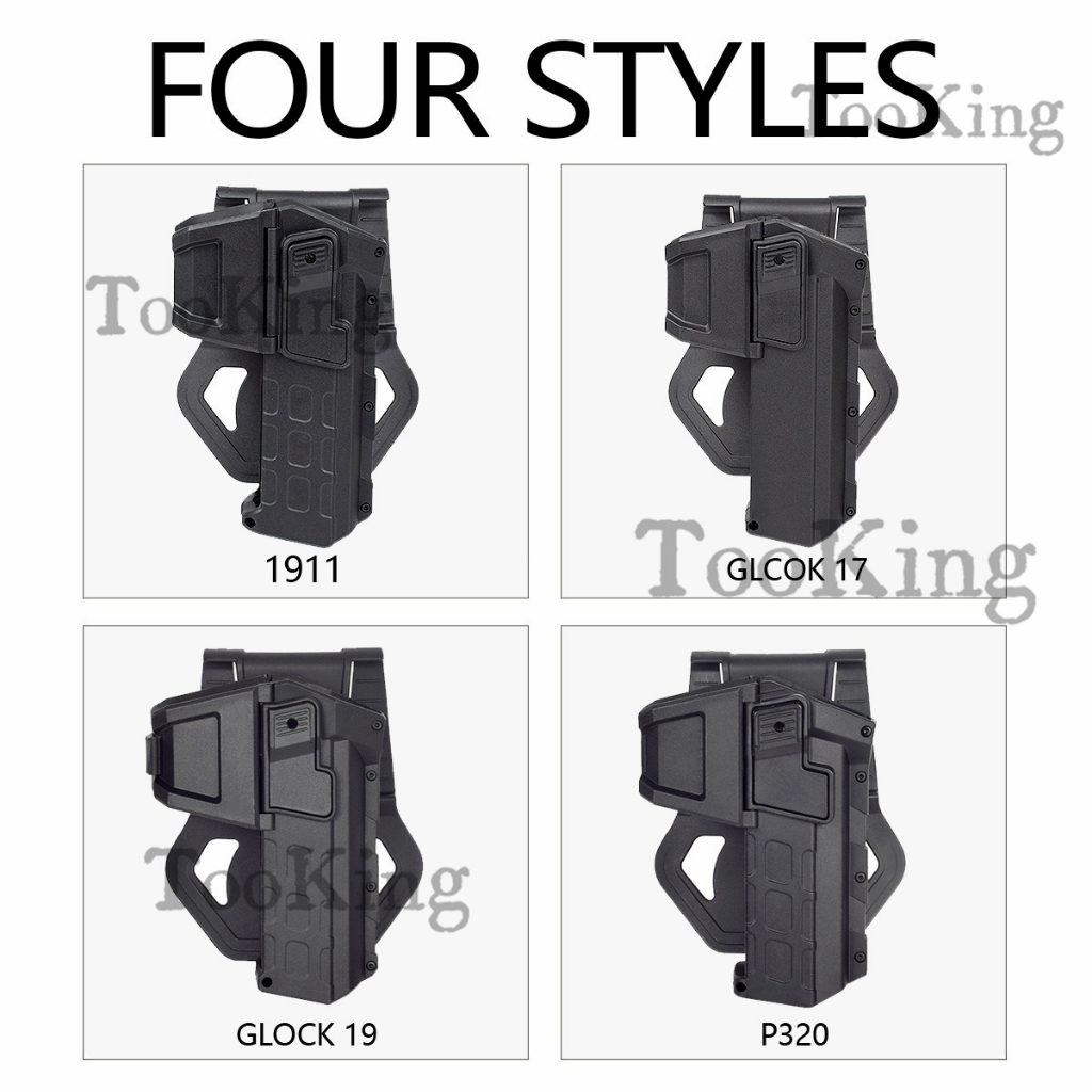 Tooking Ta/ctical Q/uick P/ull Set Cr/oss bo/rder Gl/ock 1911 G/17 G/19 P320 W/aist M/obile ฝาครอบป้องกัน ราคา ถูกที่สุด ดีลบีเคเค แกลเลอรีภาพที่ 2