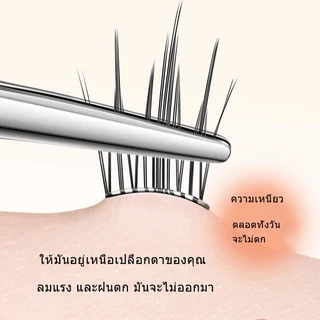Minijumie 10 แถวกาวฟรีหนา Pure wild Upper eyelashes Natural Elf ทุกวันขนตาปลอม