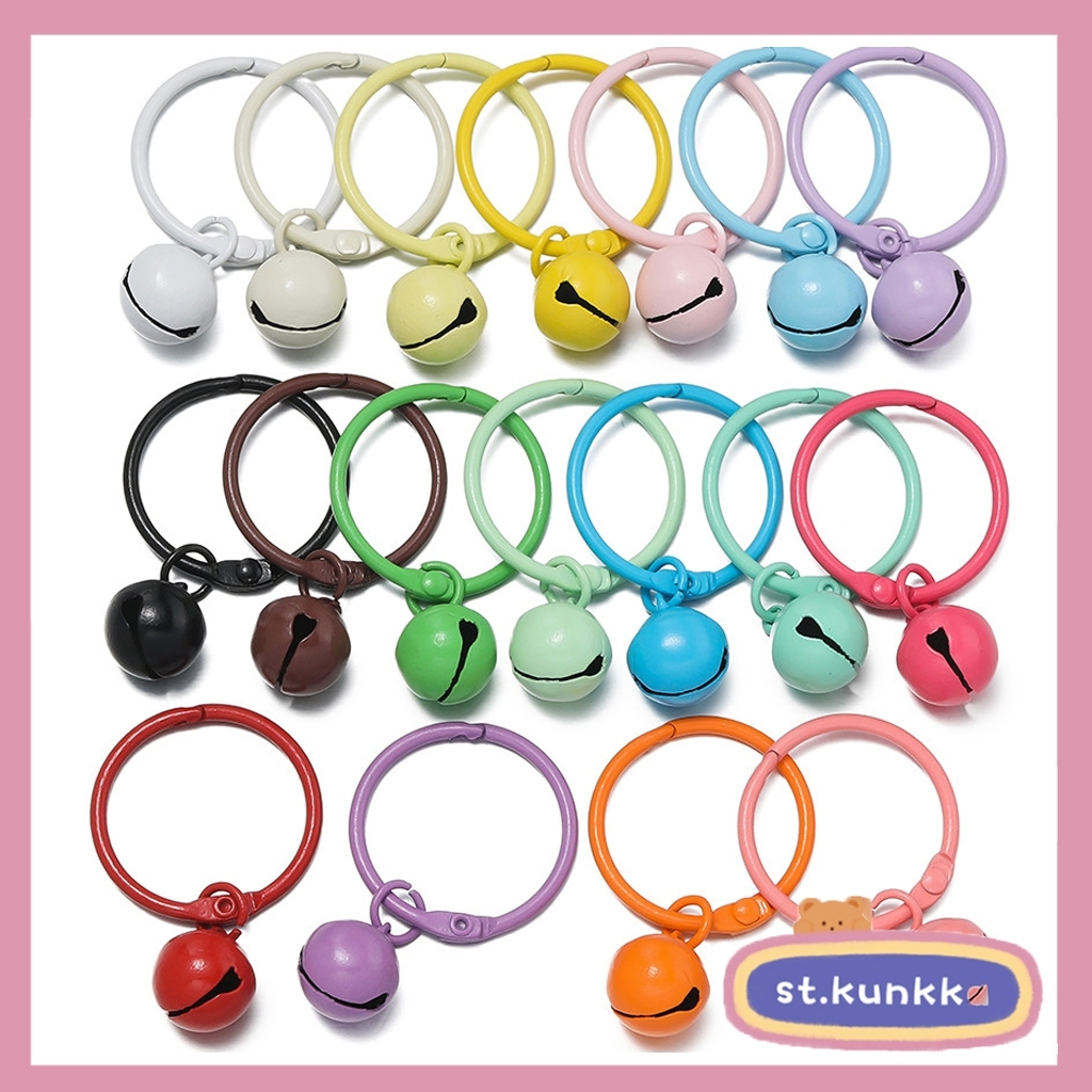 St.kunkka ชุด 2 ชิ้นแฟชั่น Diy Bell พวงกุญแจอุปกรณ์เสริมกระเป๋าเป้สะพายหลัง Charm พวงกุญแจอุปกรณ์เสริมของขวัญสาวน่ารัก