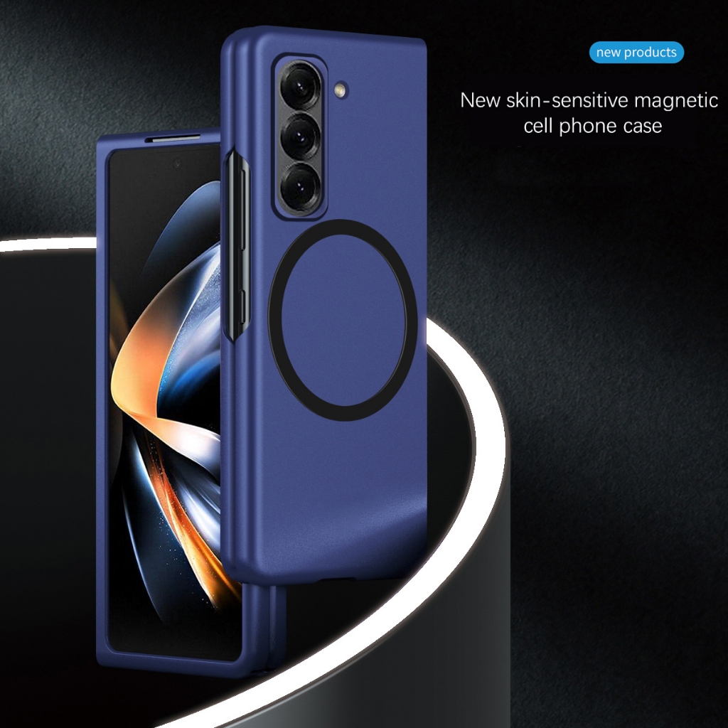เคส Magnetic Slim สําหรับ Samsung Galaxy Fold SE Special Edition Fold6 Fold5 Fold4 Fold3 รองรับการชาร์จไร้สาย