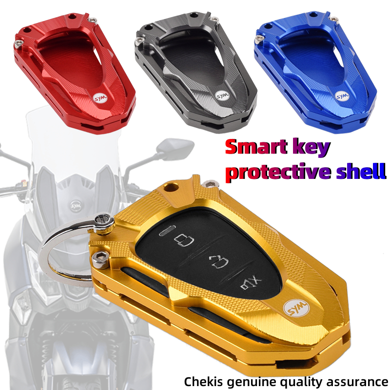 Chekis ดัดแปลงสมาร์ทคีย์เกราะป้องกันรีโมทคอนโทรลตกแต่งหมวกอุปกรณ์เสริมสําหรับ SYM GPX DRONE TUSCANY 