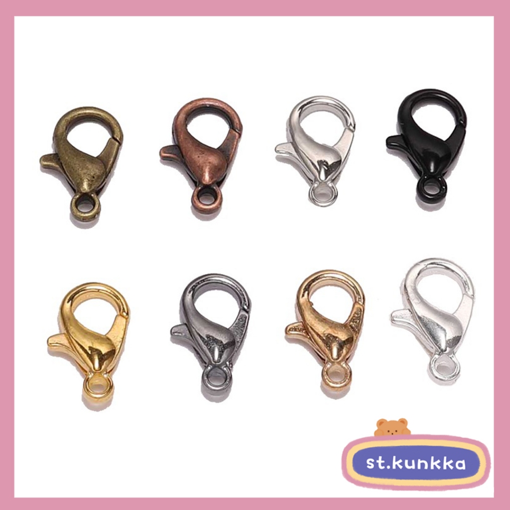 ตะขอโลหะสําหรับทําเครื่องประดับ Diy ( 10 มม . / 12 มม . / 14 มม . / 16 มม . / 21 มม . ) 50 ชิ้น