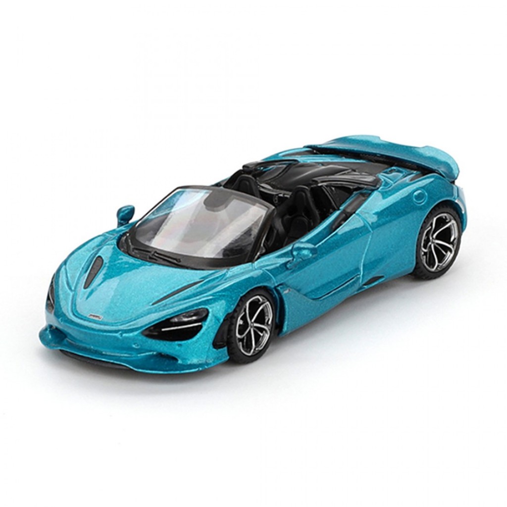 Mini GT MGT00812-R 812 1/64 McLaren 750S Spider Belize Blue RHD Diecast Scale รถ