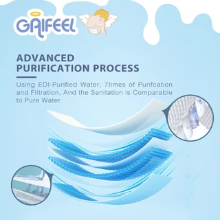 【ซื้อ 3 แถม 3】GAIFEEL ผ้าเช็ดเปียกกลิ่นนมวัว ผ้าเช็ดเปียกไร้แอลกอฮอล์ 80 แผ่นต่อแพ็ค