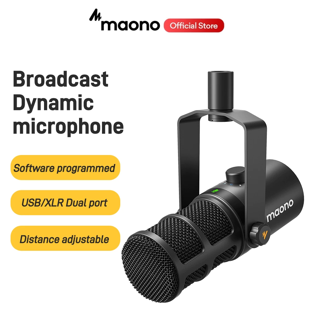 Maono PD400X ไมโครโฟนไดนามิก พอดแคสต์ USB XLR โหมดคู่ ไมค์ไดนามิก USB สําหรับพีซี โทรศัพท์ ไลฟ์สตรีม พอดคาสต์ บันทึกเสียง