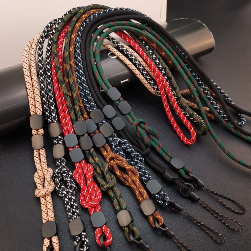 [พร้อม คลังสินค้า]เชือกคล้องโทรศัพท์มือถือ เชือกคล้องคอ อุปกรณ์เสริมโทรศัพท์มือถือ โซ่ยาวป้องกันการสูญหาย พวงกุญแจ เชือกไนลอน 2 ใน 1 หลายสี