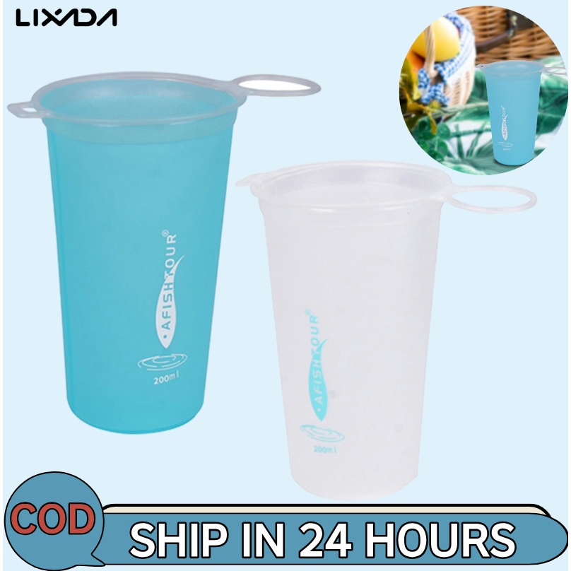 [LIXADA Mall] ทีพียู ถ้วยนุ่มพับขวดน้ํากีฬากลางแจ้งถ้วยน้ําพับได้วิ่งรอบเดินป่าถุงน้ํายืดหยุ่น