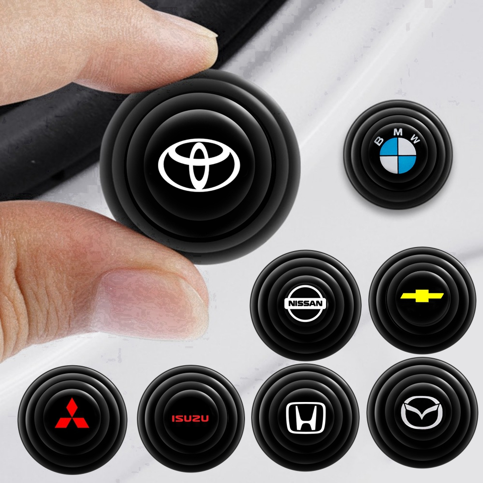 สติกเกอร์ PVC กันกระแทก สําหรับติดประตูรถยนต์ 1 ชิ้น Toyota  Honda Isuzu